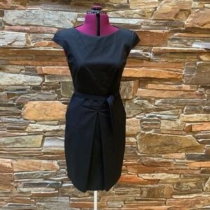 Piazza Sempione Black Cap Sleeve Dress (6)